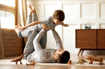 Man holding child